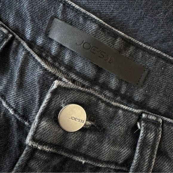 Joe’s Jeans The Honor High Rise Vintage Straight Distressed Black Wash Size 26 - Picture 7 of 9